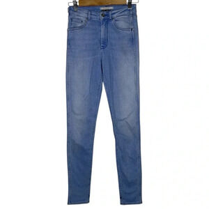 Scotch & Soda Haut High Rise Skinny Jeans Blue Denim Blue Slim Jeans  Size 27